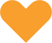 icon heart orange